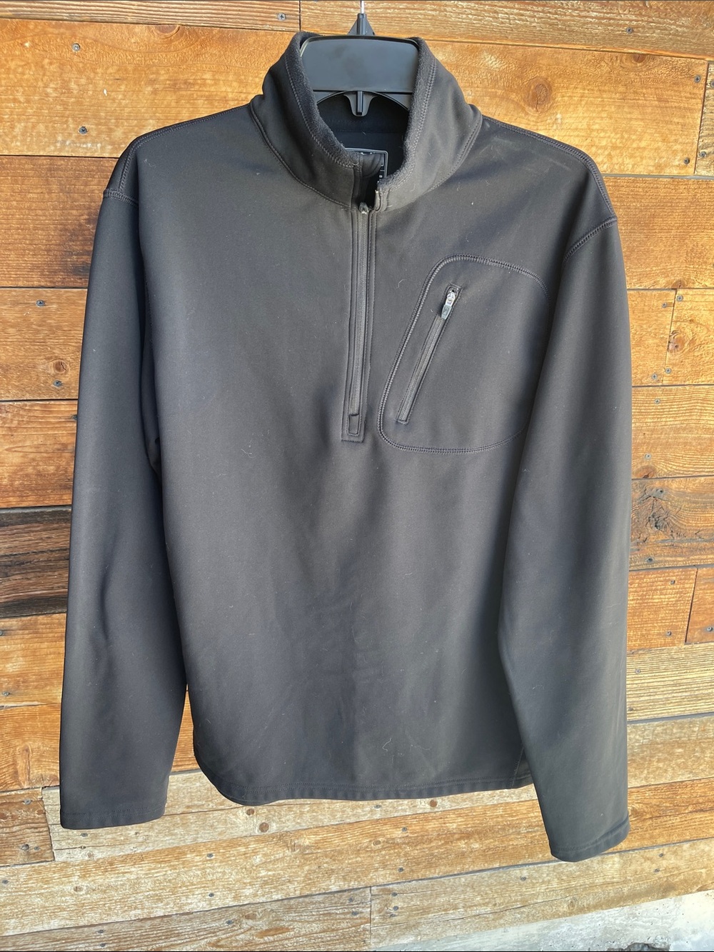 Alpine Design Dri-Logic Black 1/4 Zip Pullover Jacket Men’s Medium Outdoor Fleec